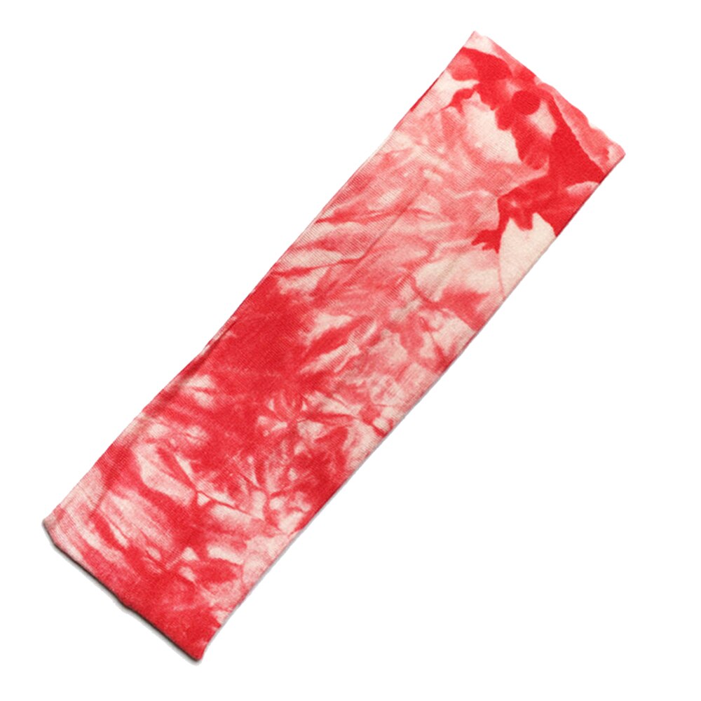 Nuove Donne di Modo Delle Ragazze Del Cotone Tie Dye Fascia Femminile di Stile Della Boemia Archi Hairbands Spiaggia Primavera Estate Accessori Per Capelli: Red