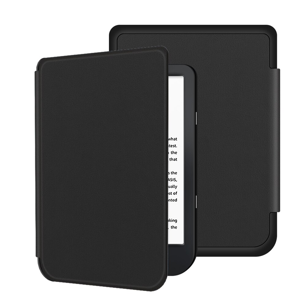 Funda de reposo magnética delgada para Kobo Nia Ereader , cubierta inteligente para libro electrónico de PU, carcasa de piel, ligera, función de apagado automático: nia black