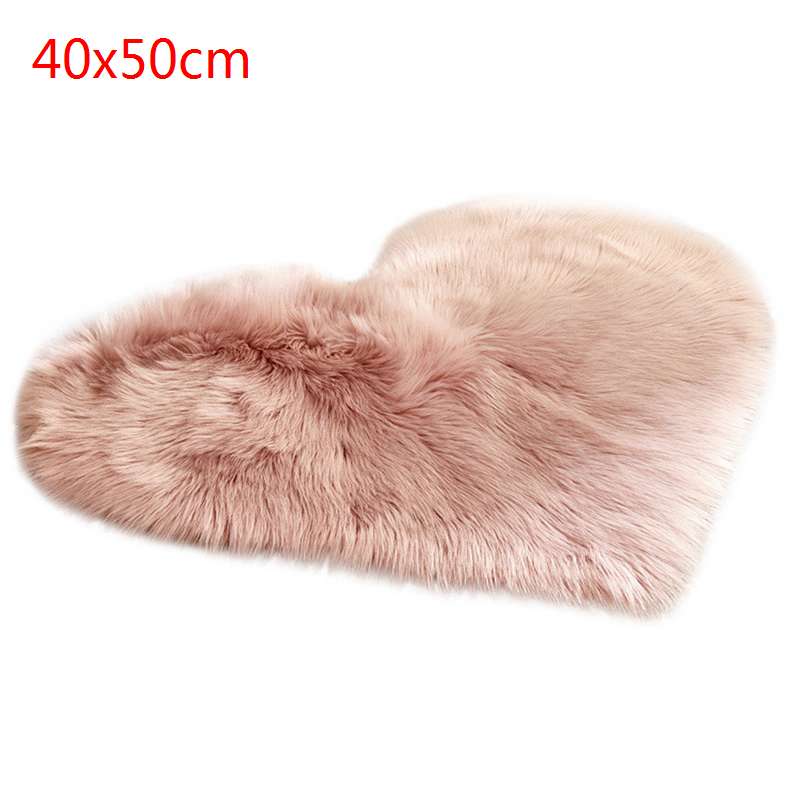 Tapis fourrure artificielle en peau de mouton | Tapis poilu de salon et de chambre à coucher, fourrure de peau, tapis de surface uni et pelucheux, tapis Faux lavable pour chambre à coucher: C-1 40x50cm