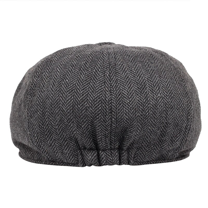 Men Beret Vintage Herringbone Gatsby Tweed Peaky Blinders Hat Newsboy Beret Hat Spring Flat Peaked Beret Hats