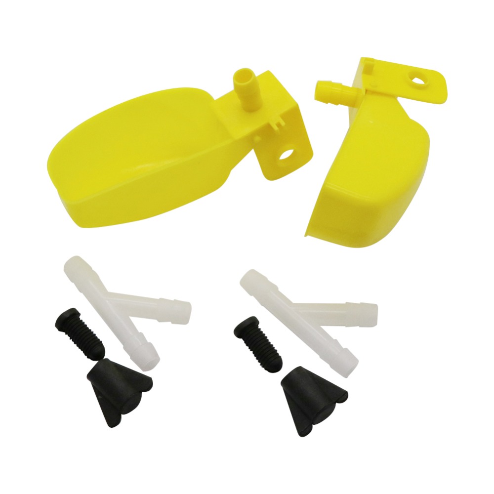 Bebedero automático para codorniz, bebedero para aves, pollo, faisán, 11,5x4,5 cm, color amarillo, 75 juegos,