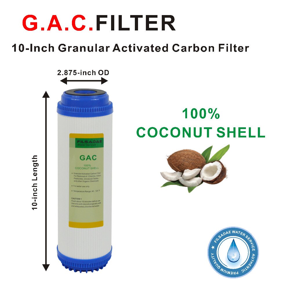 Reverse Osmosis System Replacement Filter Sets without membrane, 10" Pre-Filters plus Inline Post Carbon filter(stage 1 ,2 ,3&5)