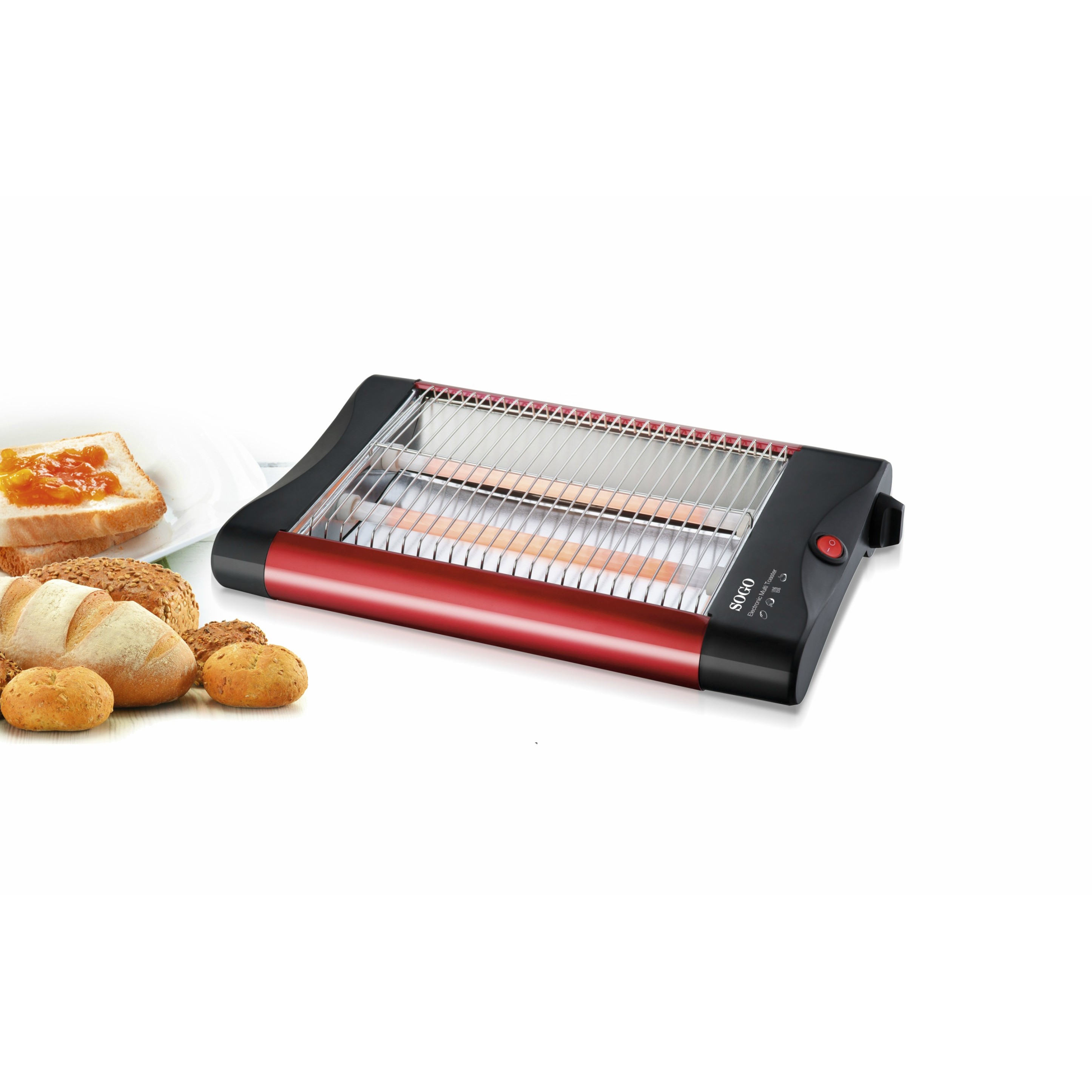 Flat toaster-4 slices-600W