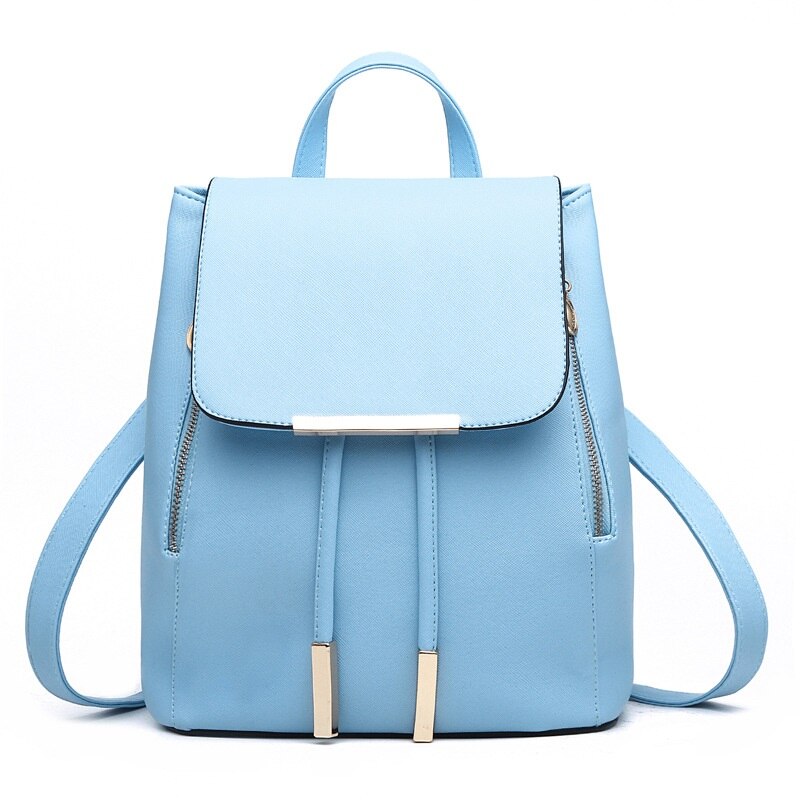 MONNET CAUTHY New Arrival plecaki rozrywka moda praktyczne torebki z ekoskóry jednolity kolor zielony lawendowy beżowy głęboki błękit czarny plecak: Sky Blue