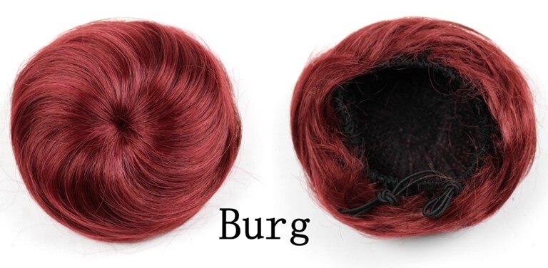 Vreugde &amp; Beauty 16 Kleur Krullend Chignon Hittebestendige Synthetische Clip In Hair Extensions Diameter 12 Cm Voor Vrouwen: Bug
