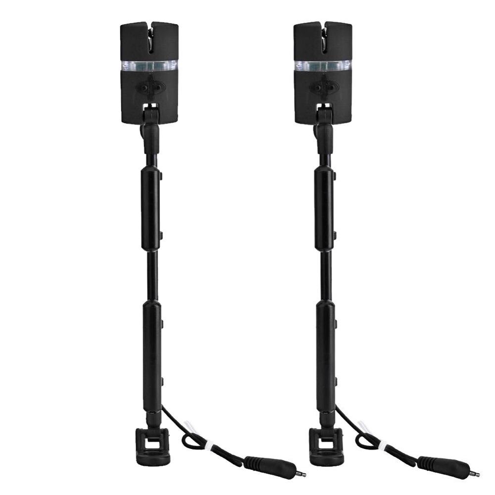 1/2/4pcs Carp Fishing Alarm Swingers Hangers 7 Colors LED Illuminated Bite Indicators with Carrying Case Pesca Fish Tackle: 2pc