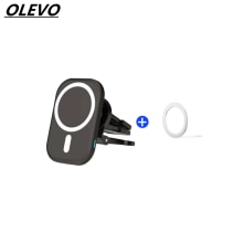 Magnetic wireless charger base for apple iphone 13, 12 11 huawei, samsung, fast charging mobile phone car navigation mount