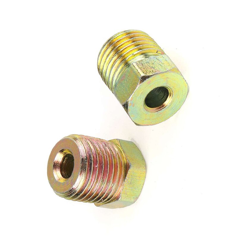 35pcs Car Brake Line Tubing Tube Fitting Kit Nuts Iron Plating Zinc For Inverted Flare 3/16'' OD 1/4" OD Auto Replacement Parts