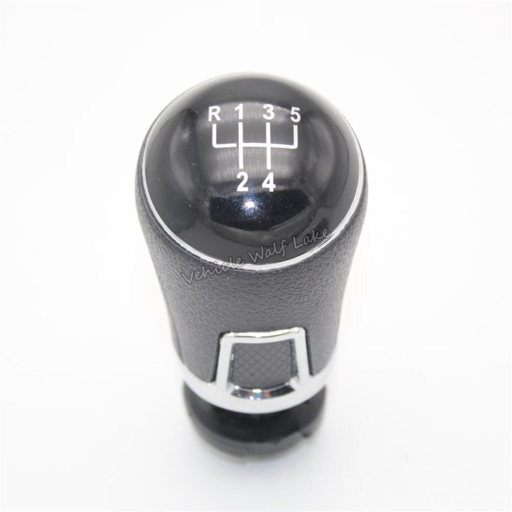 Pour VW Golf 7 A7 MK7 GTI GTD Voiture 5 Vitesses Levier De Vitesse Niveau Pommeau de levier de vitesses EN CUIR PU Couverture: knob