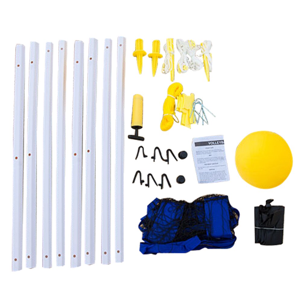 Mesh Accessories Training Foldable Volleyball Net Set Quickstart Summer Beach Outdooor Sports Adjustable Height