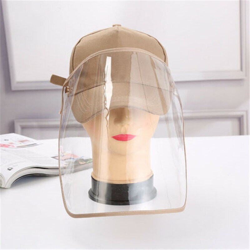 Peaked Hat w/ Protective Clear Shield Outdoor Saliva-proof Dust-proof Sun Visor Cap+Protective Clear Masks Face Shield Outdoor: A6
