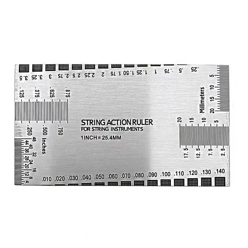 Cordes Action Règle Gauge Guitare Réparation Outil pour Luthier Fit pour Guitare Ukulélé Basse Banjo Mandoline