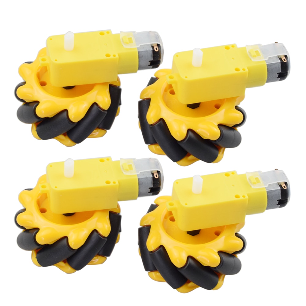 60mm Mecanum Wheel Robot with 4pcs TT Motor for Arduino DIY Robot Car Chassis Kit Programming STEM Toys Parts