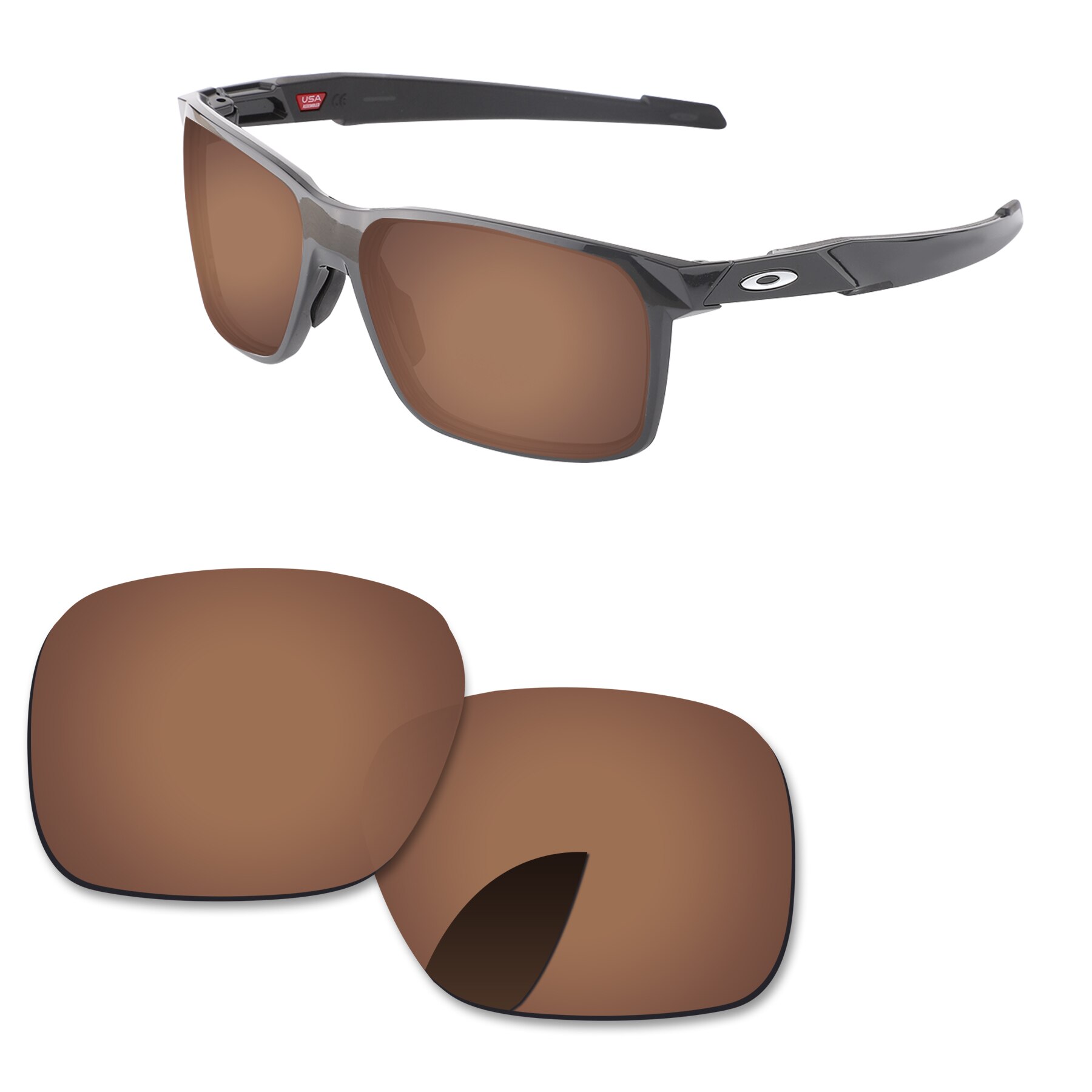 Alphax Vervanging Lenzen Voor-Oakley Portal X OO9460 Zonnebril Gepolariseerde-Meerdere Opties: Copper Brown