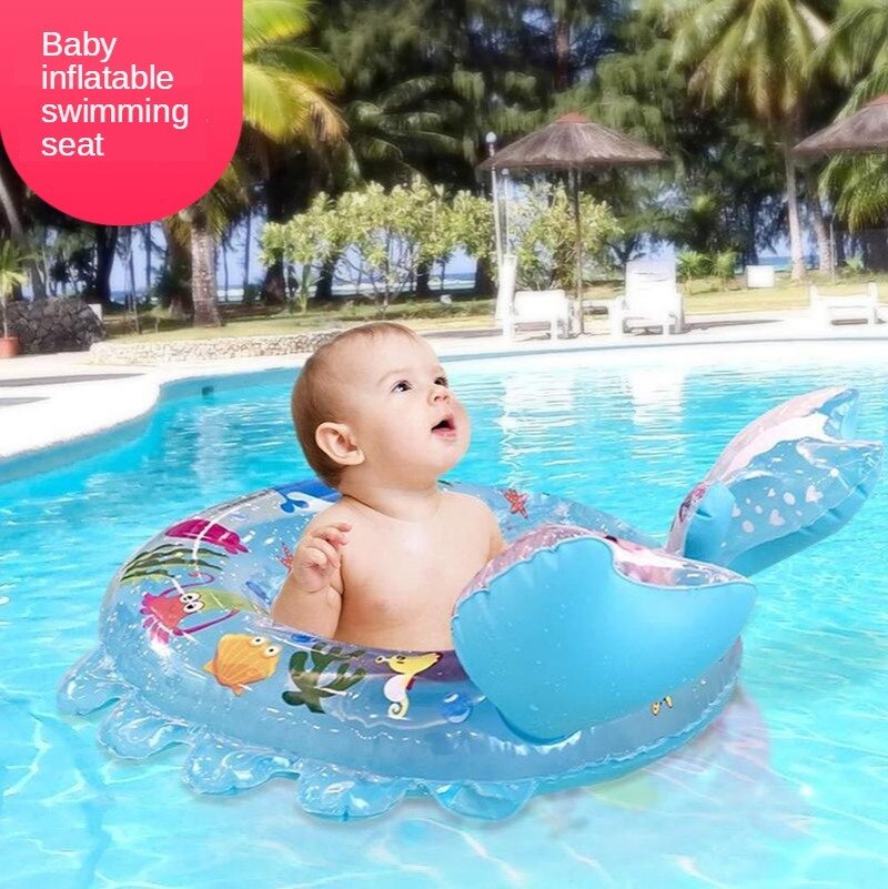 Baby Inflatable Swimming Seat Children Crab Seat Hairy Crab Swimming Protective Gear Baby Supplies