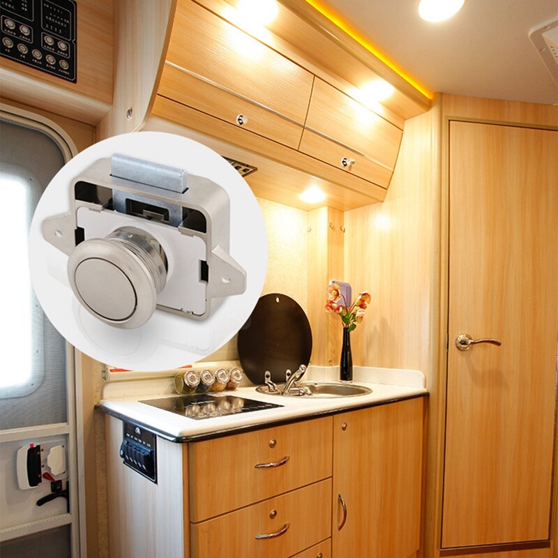 3Pcs Camper Auto Push Lock Diameter 26Mm Rv Caravan Boot Motor Kast Lade Klink Knop Sloten