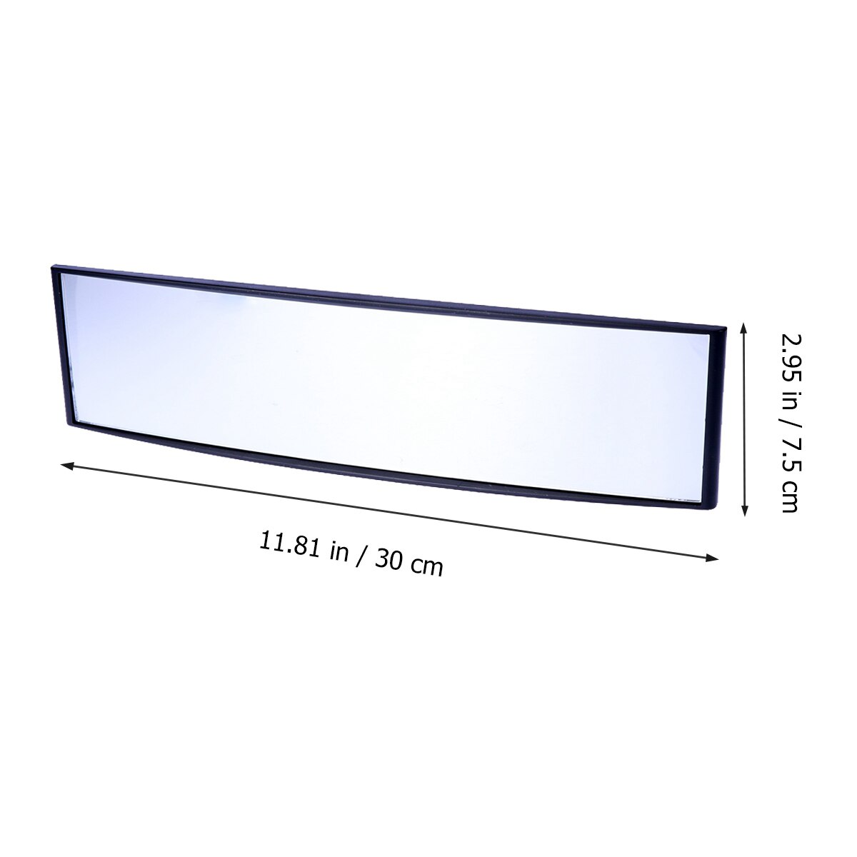 Universal Car Rear View Mirror Wide Angle Panoramic Anti-dazzling Interior Rearview Mirror Large Vision 300x75mm Curved Mirror