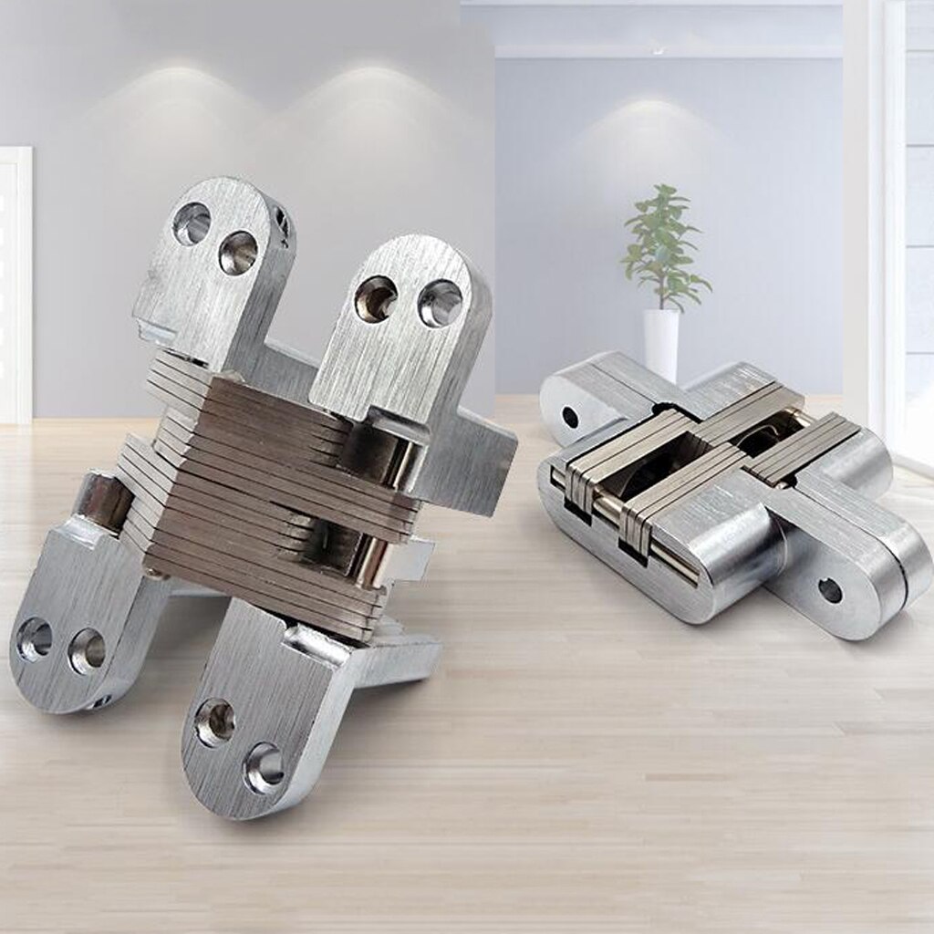 Heavy Duty Cross Hinges Invisible Folding Door Furniture Hinges, 5Kg/10Kg