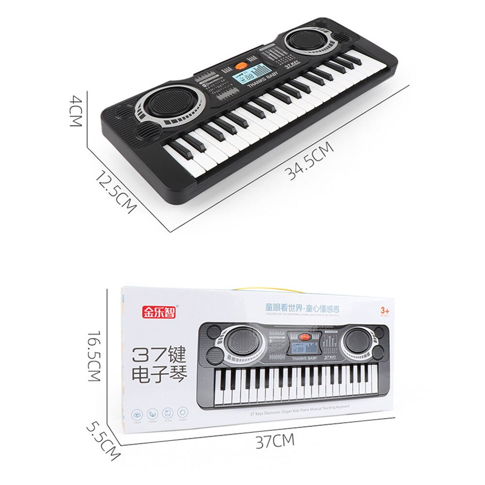 Musical Toys Kids Piano 37 Keys Mini Electronic Organ Musical Piano Teaching Keyboard Educational Toys For Kids