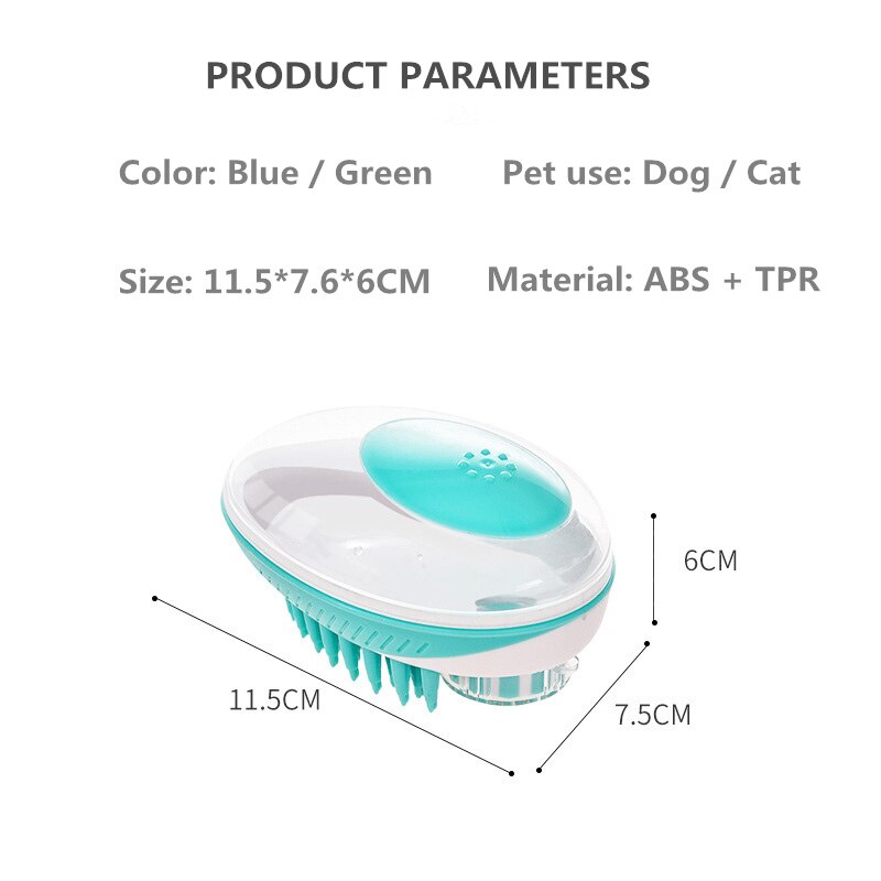 Hond Bad Borstel Siliconen Spa Shampoo Massage Borstel Ontharing Kam Wassen Sproeier Voor Kleine Honden Katten Schoonmaken Douche