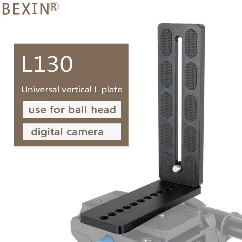 Bexin alongar universal l forma de disparo vertical liberação rápida l placa suporte aperto 1/4 parafuso para nikon conan sony dslr câmera