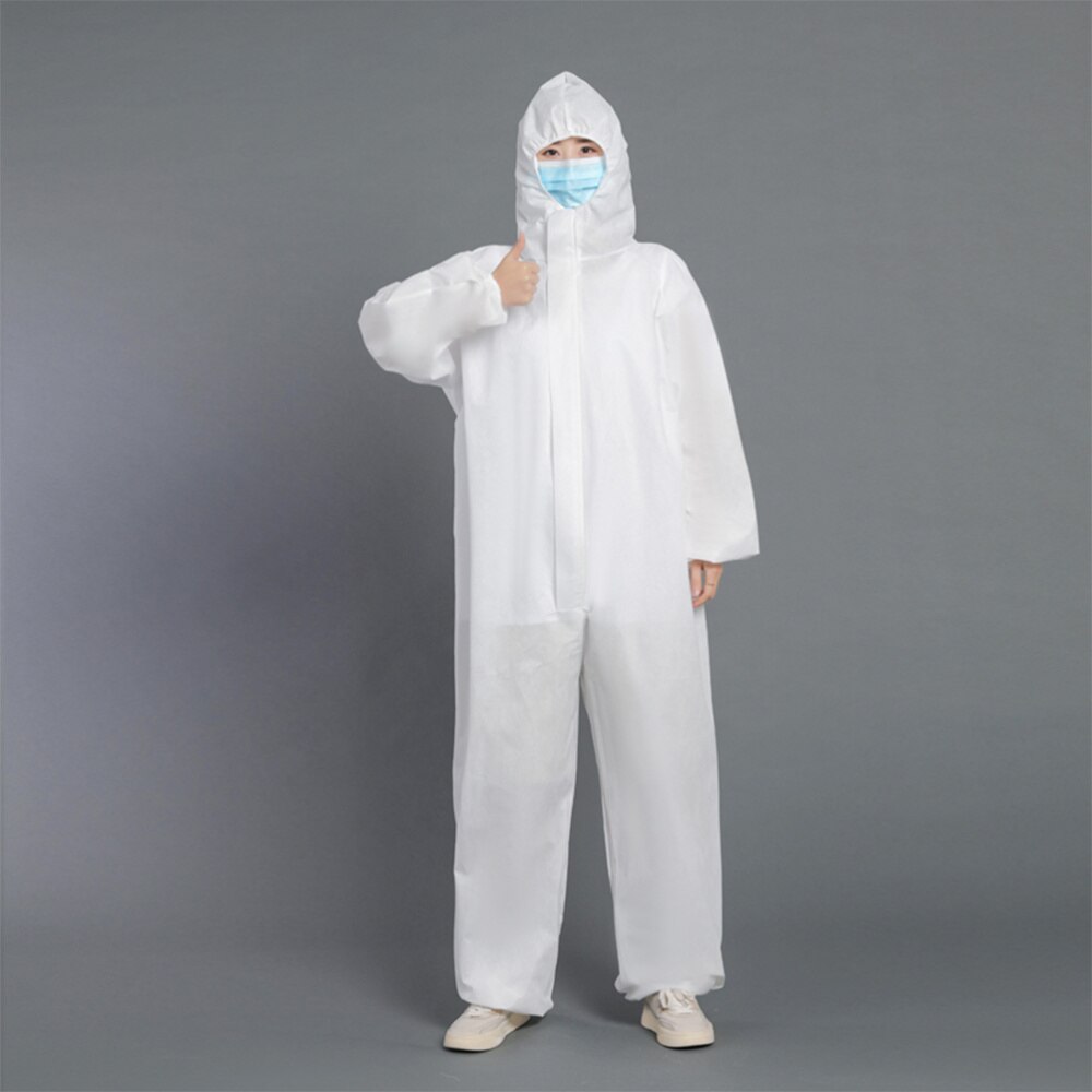 Beveiliging Kleding Anti-Statische Wegwerp Overall Stofdicht Kleding Pe Ademende Isolatie Kleding Arbeid Pak Een-