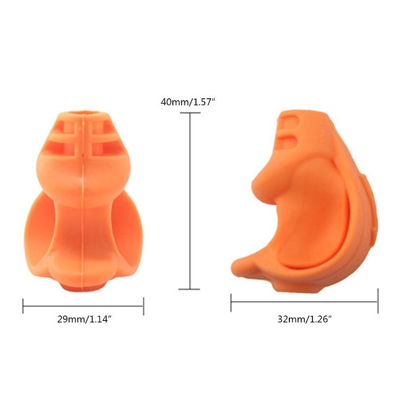 6Pcs Two-finger Grip Silicone Baby Pencil Holder Learn Writing Tools Writing Pen