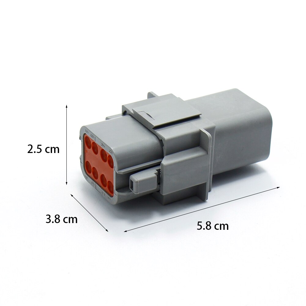 Bornier connecteur étanche gris 8 broches 1/3/5 jeux de fils électriques automobiles, connexion rapide pour moto et voiture