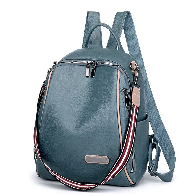 mochilas de cuero PU bolsos escolares para mujeres adolescentes mochilas para ordenador portátil de impermeables bolsas de viaje mochila femenina