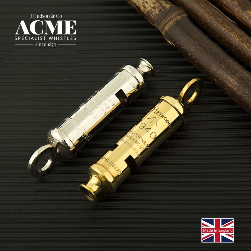 Acme 1940 limited edition sound clearand loud metal survival fløjte tilbehør souvenir vedhæng fløjte