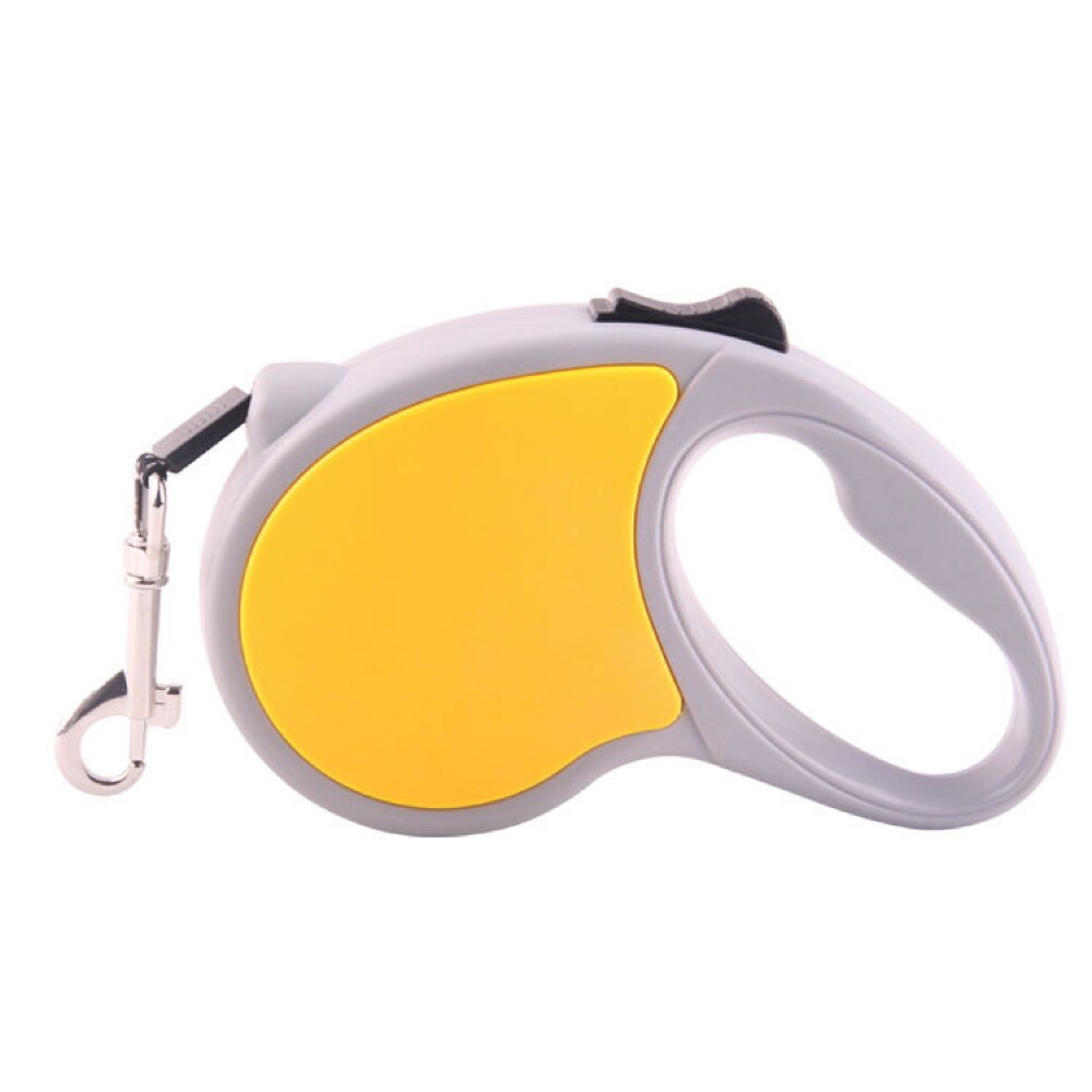 Kleurrijke 5m automatische hondenriem reflecterende intrekbare hondenriem wandelriem voor grote middelgrote honden huisdieraccessoires: Oranje / 3m