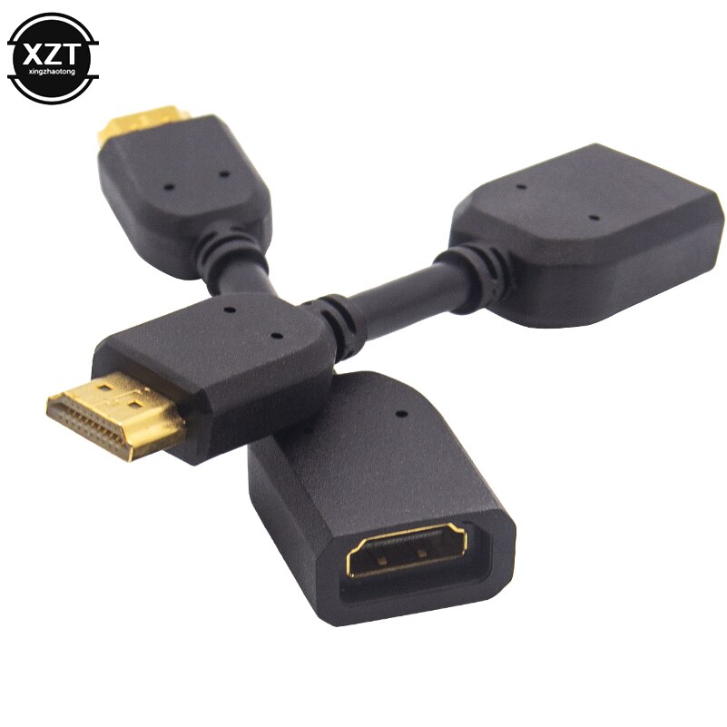 10cm HDMI Extension Cable Male To Female Cable Switcher For Google Chromecast LCD HDTV 4K 1080P