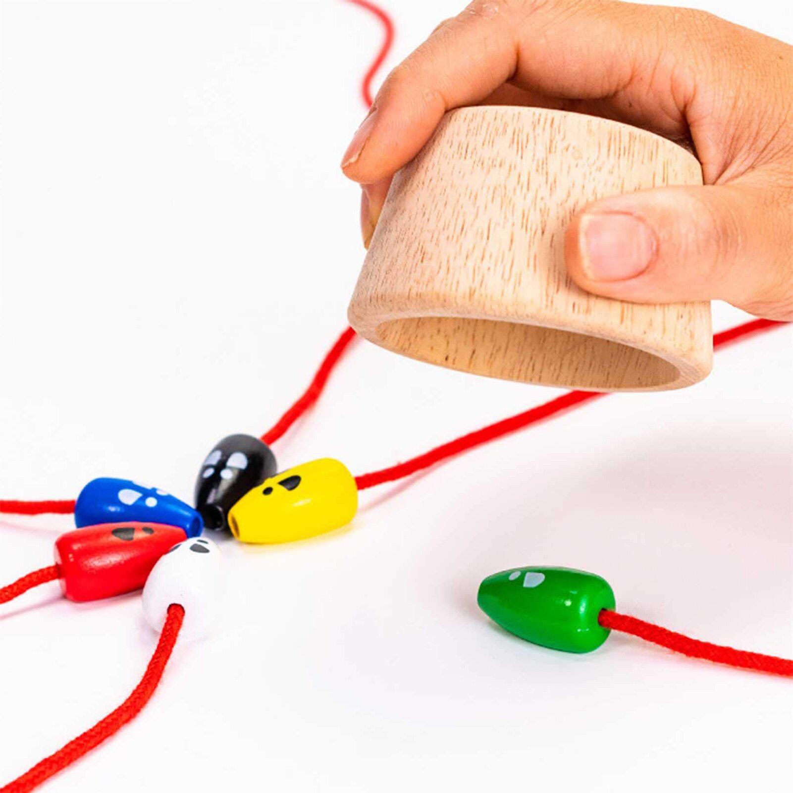 Wooden Mouse Catching Game Innovative Children Interactive Toy Exercise Children's Reaction Ability And Logic Ability