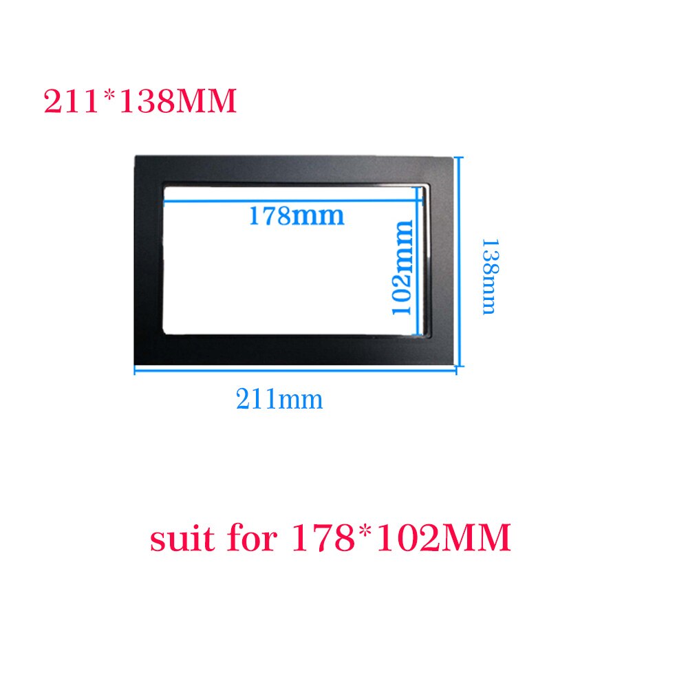 Frame 2 Din Car Radio MP5 Installation Kit Mounting Accessories Holder Support 2 Bracket 4 Screw Quick Installation Tools