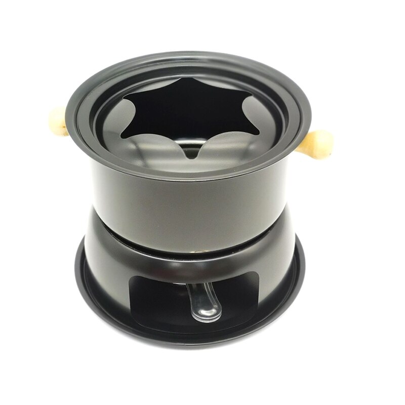 Chocolate Fondue Maker Set Multifunction Carbon Steel Ice Cream Chocolate Cheese Pot Melting Pot Fondue Set