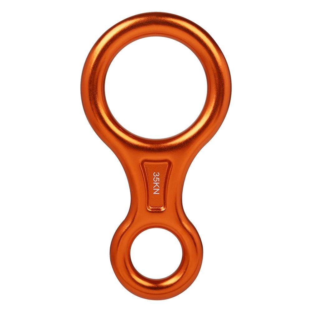 Descender Rappelling Belay Device Carabiner Aluminum Alloy Safe Practical 8-shape Aluminum Alloy Figure Descender