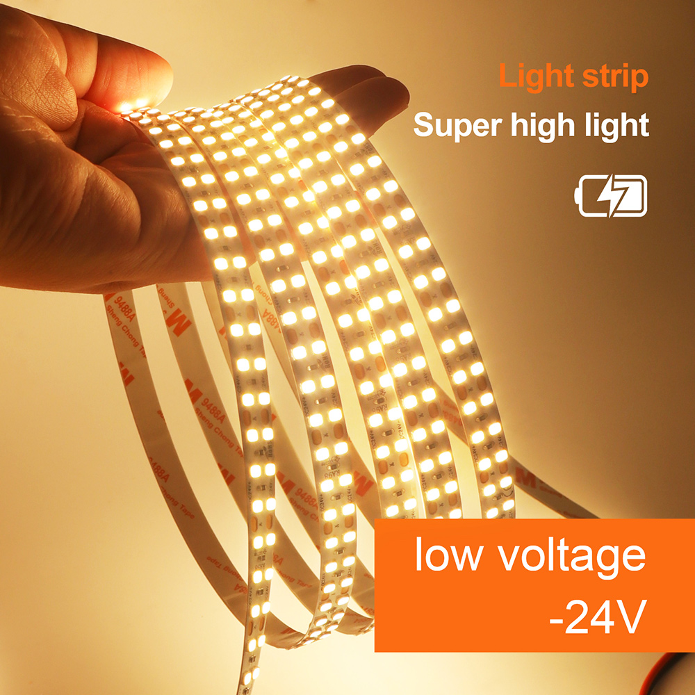 5mm 8mm 10mm pcb led-remsa  ra98 5m 10m 24v 2835 120 240 leds flexibel tejpbelysning 2700k 3000k 3500k 4000k 5000k 6000k