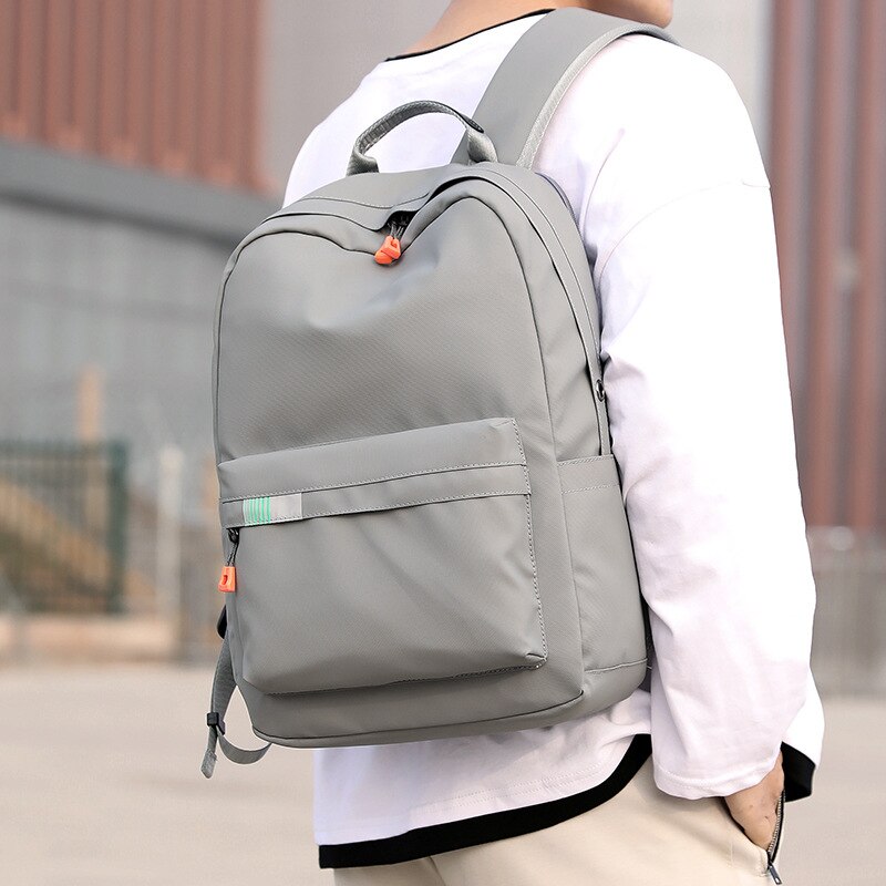 Männer Rucksack Schule Laptop 15,6 Zoll jugendlich Schüler Zurück Pack Schwarz Wasserdicht Oxford Hochschule hoch Schule Tasche Große Kapazität Bagpack