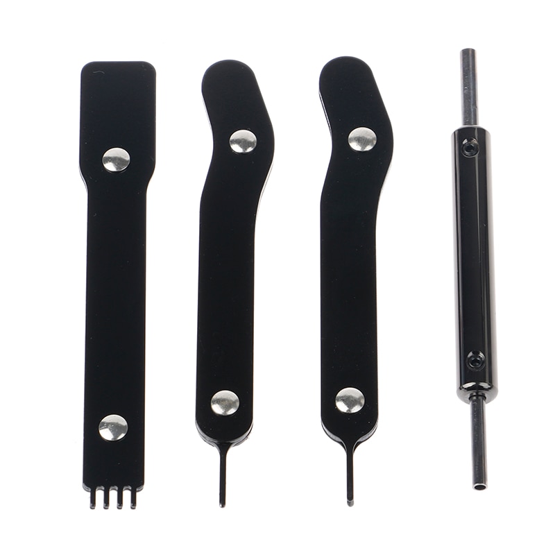 Conector de Cable de alimentación Pin eliminación removedor de Modding Mod Pin Kit de herramientas para PC ATX PSU PCI 4P 6Pin 24Pin Cable de Alimentación SATA 4 unids/set