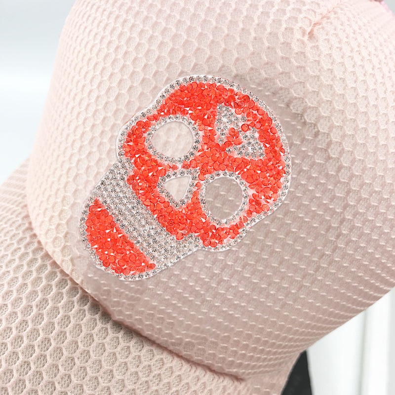 Varmeoverførsler til tøj kranium patch rhinestone sticker dekoration patches beklædningsgenstand tilbehør