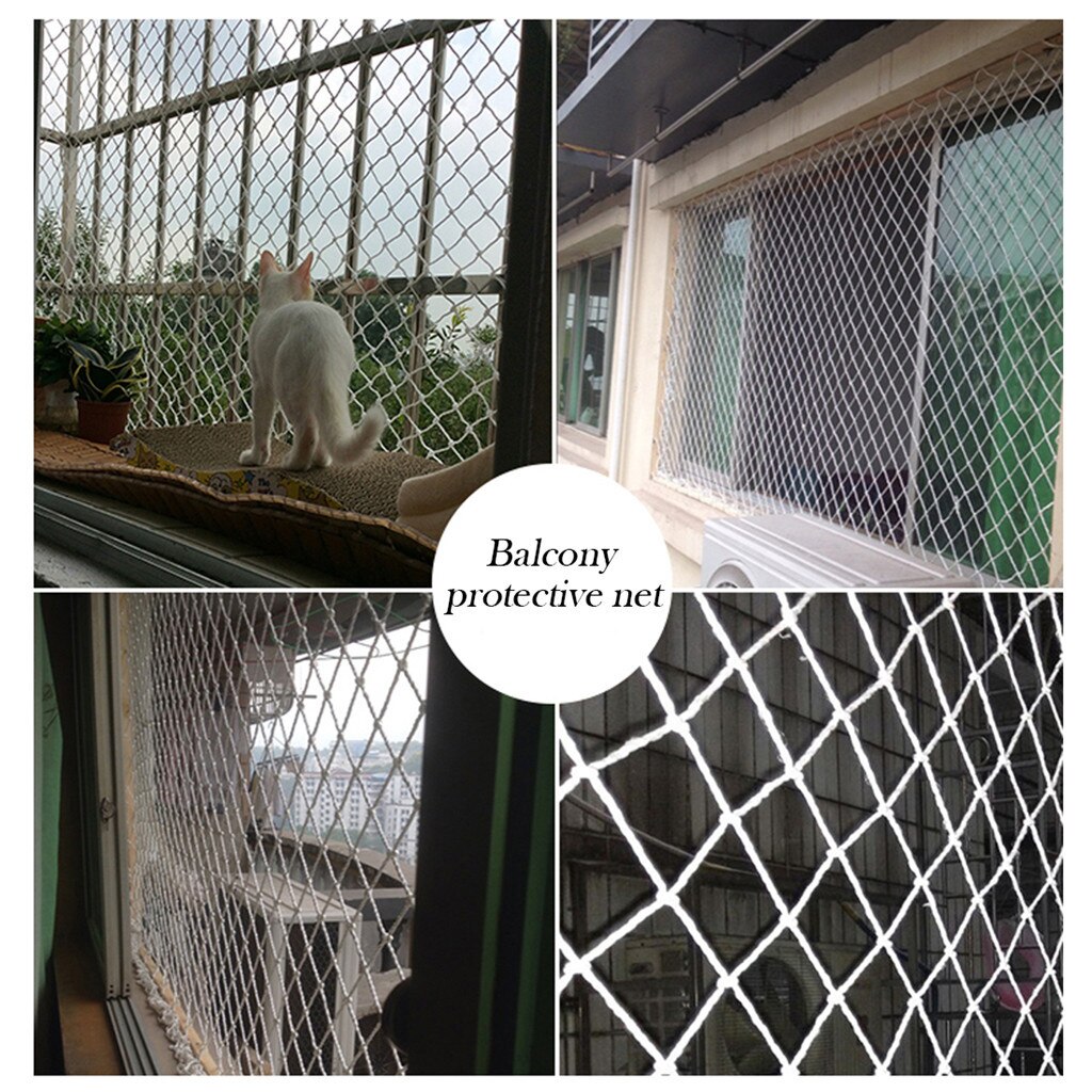 Guard Rail Netting Per Metre No Waste 50mm Diamond Mesh White Boat Handrail Home Garden Supplies