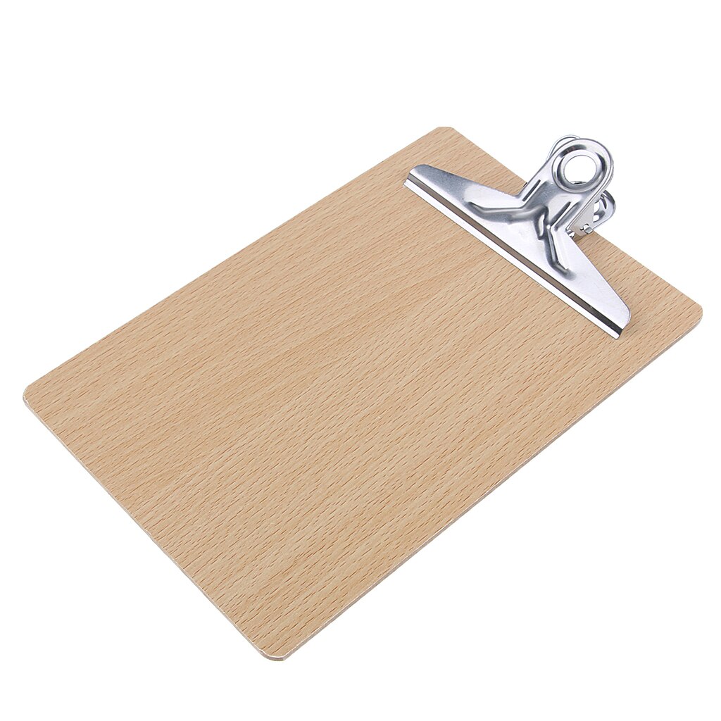 A5 Small Size Wood Clipboard With a hanging loop on the clip 21.8 x 14.5 cm