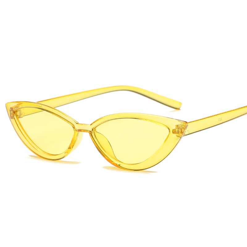Gafas de sol con montura transparente de estilo de ojo de gato COOYOUNG, accesorios de verano rojos para mujer, gafas de sol femeninas a la para la playa UV400