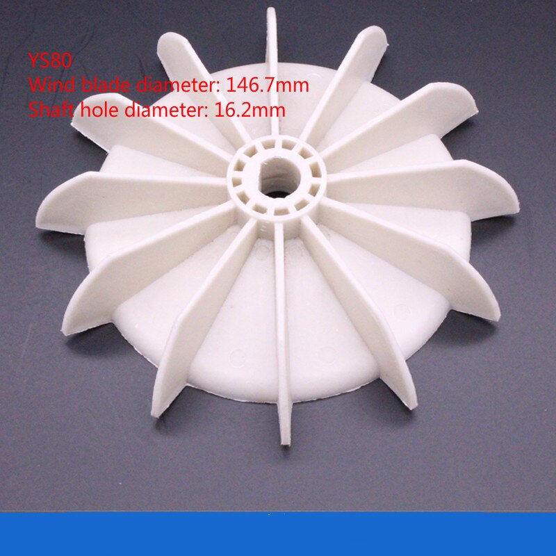 Enfasmotor plastfläkt blad luftpump fläkt 12 blad motor plast fläkt blad 63 71 80 motorserie