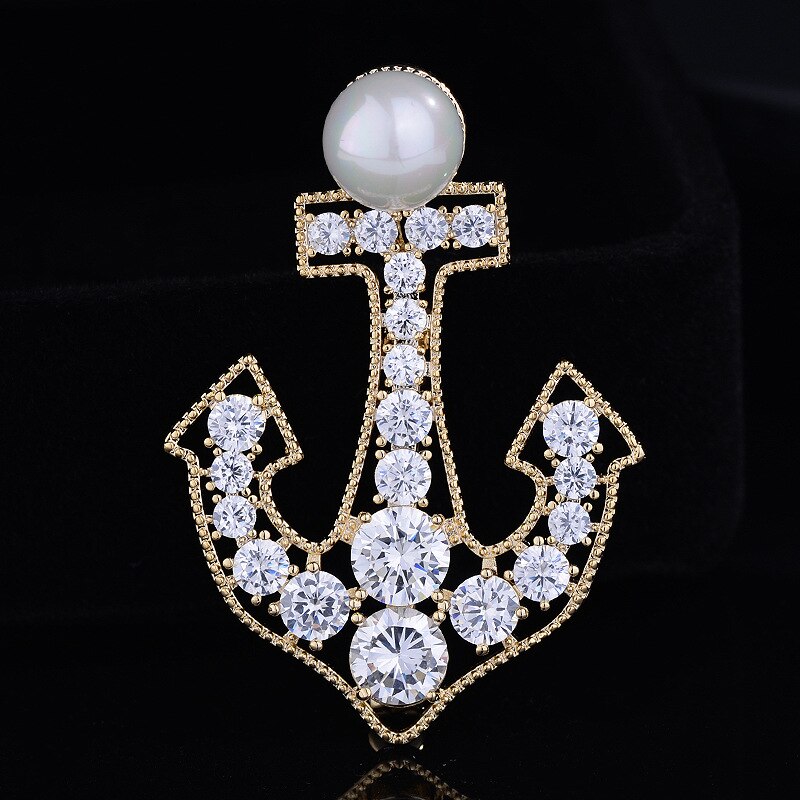 Rote bäume marken-anstecknadel brosche trendiger anker-schmuck für damen weihnachten