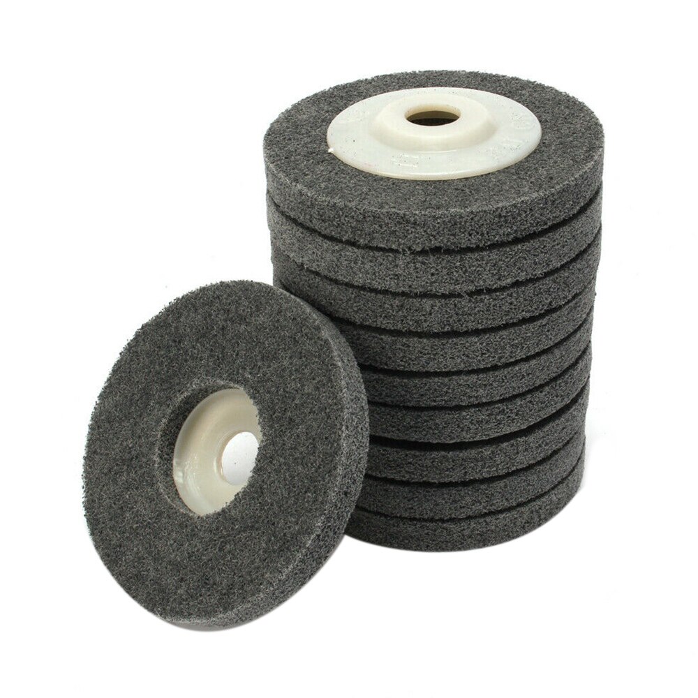 10pcs 100x12mm Nylon Fiber Polishing Wheel Grinding Disc Abrasive Tools Materials Surface Decoration For Angle Grinder