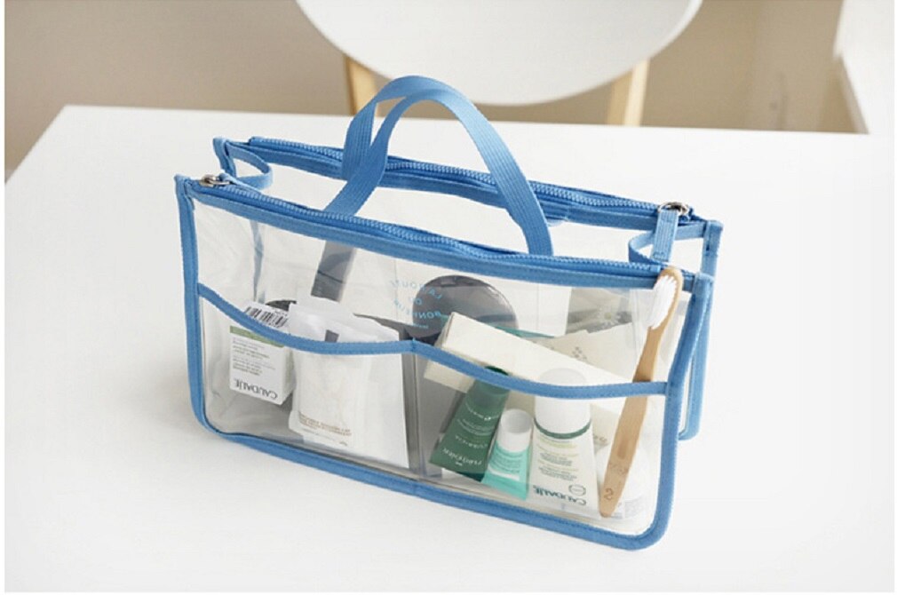 Lokale voorraad dames transparante handtas schoudertas doorzichtige gelei portemonnee clutch plastic: 3