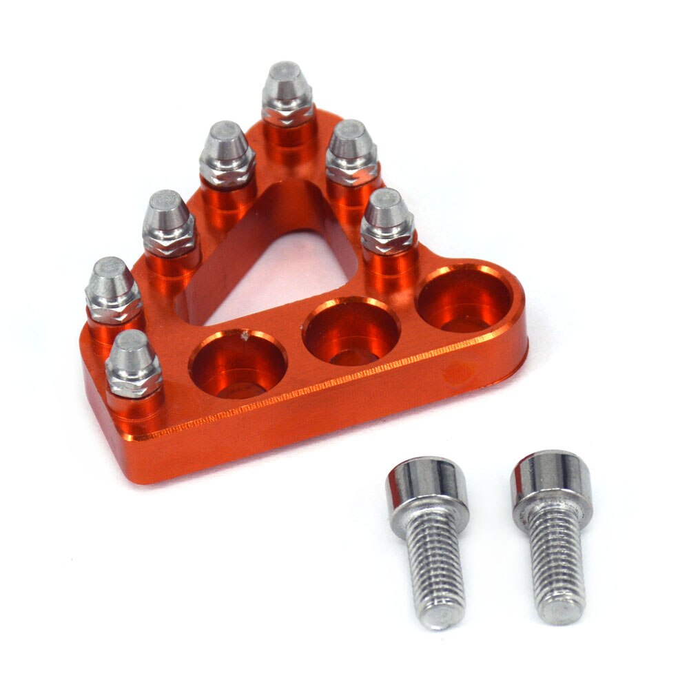 Motorcycle Rear Brake Pedal Step Set Gear Shifter Lever Tip For KTM SX EXC F XC 125 250 350 SMC Duke ENDURO 690 950 ADVENTURE: brake step orange