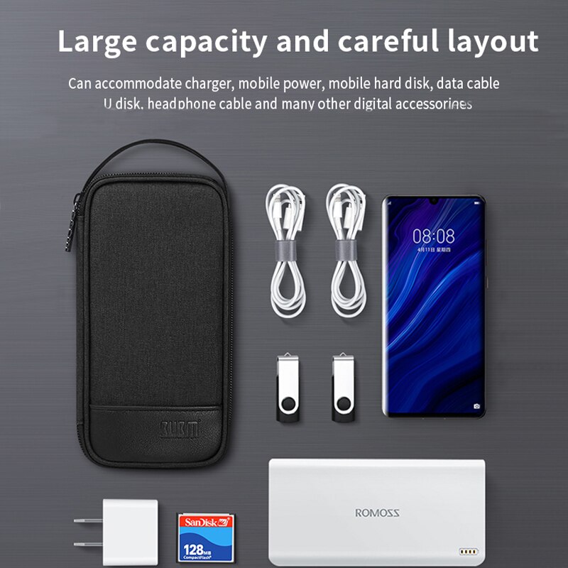 Bubm Stijl 40000 Mah Power Bank Case, externe Batterij Draagtas Usb-kabel Externe Harde Schijf Oortelefoon Pouch Case