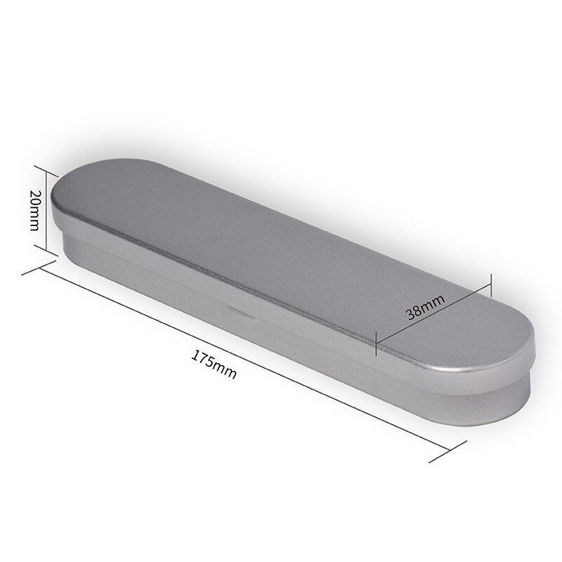 Effen Kleur Ijzer Etui Leuke Pen Case School Opbergdoos Student Pen Box Kids Potlood Tas Briefpapier Doos -Up Box